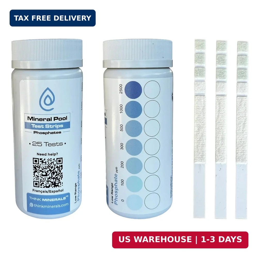 Phosphate Test Strips for Pools, Hot Tubs & Cold Plunges - Fast 15-Second Result