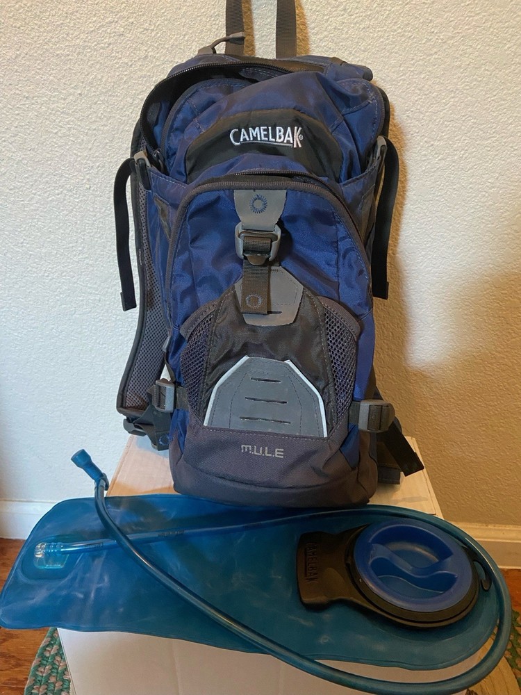 Camelbak Mule Hydration Backpack Black Blue with 2L Bladder