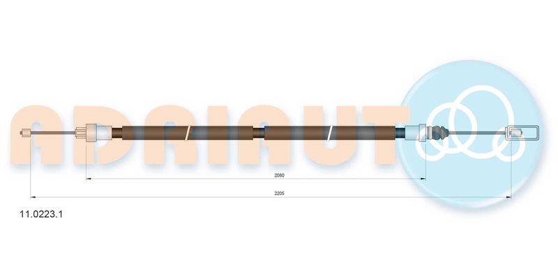 Cable Pull, parking brake ADRIAUTO 11.0223.1