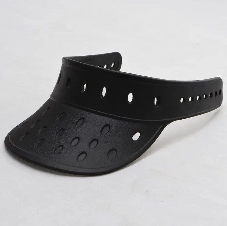 Visor Hat Fits Shoes Charms Floatable Adjustable Lightweight Durable Sun - Black