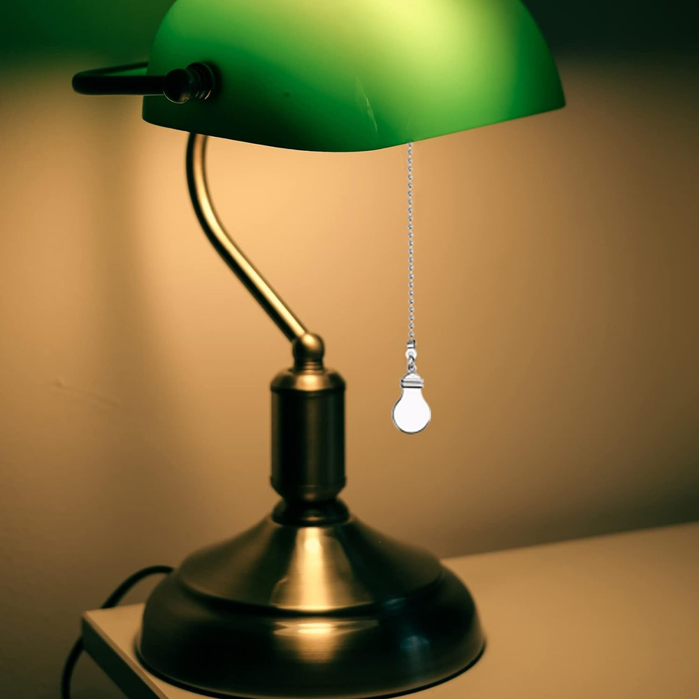 4PCS Ceiling Fan Pull Chain,14" Ceiling Fan Chain Extra Long with 4 Leaf Light B