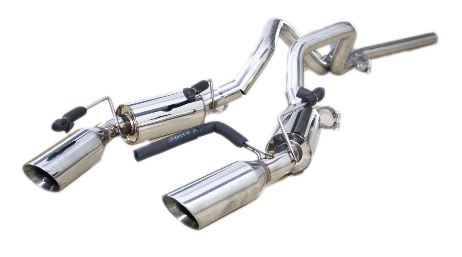 Fit Ford Mustang05-10 GT/07-10Shelby GT500 V8 Dual 4"Tip Muffler Catback Exhaust
