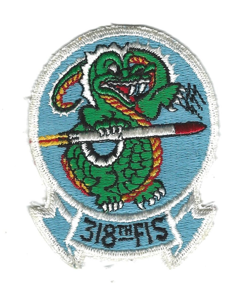 70's-80's 318th FIGHTER INTERCEPTOR SQUADRON subdued patch