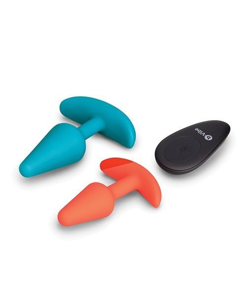 ANAL TRAINING BUNDLE 2 PIECE SET BEGINNER PLUG & RECHARGEABLE VIBRATING PLUG