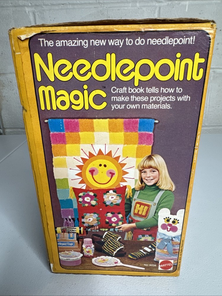 Vintage 1975 Mattel Needlepoint Magic Machine #9038 - READ