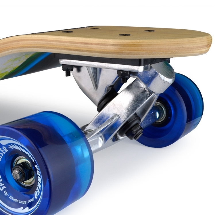 Yocaher Drop Down Blank Longboard Complete - Stained Green