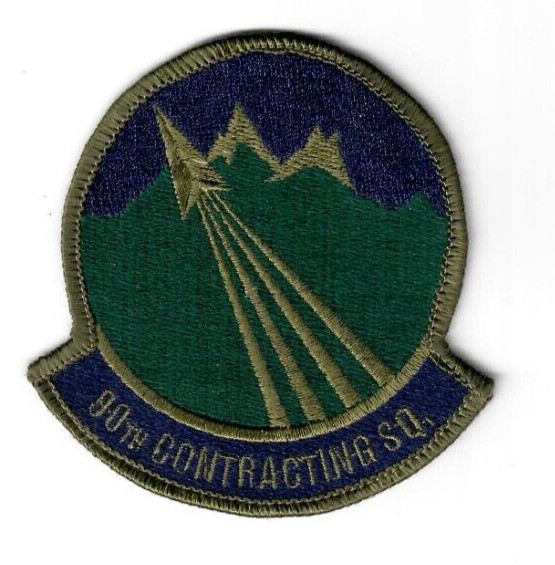 USAF US Air Force 90th Contracting Squadron Patch