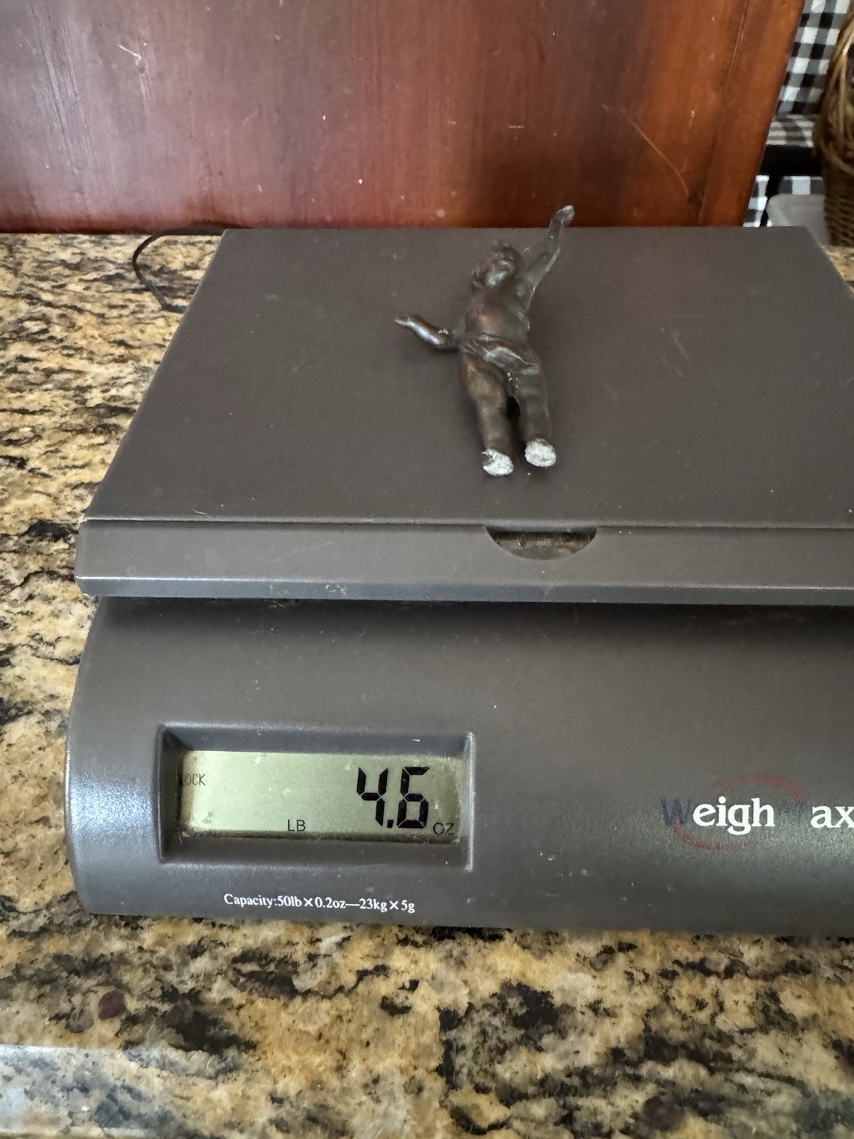 Antique Solid Bronze 3.5” Boy Cherub Figurine