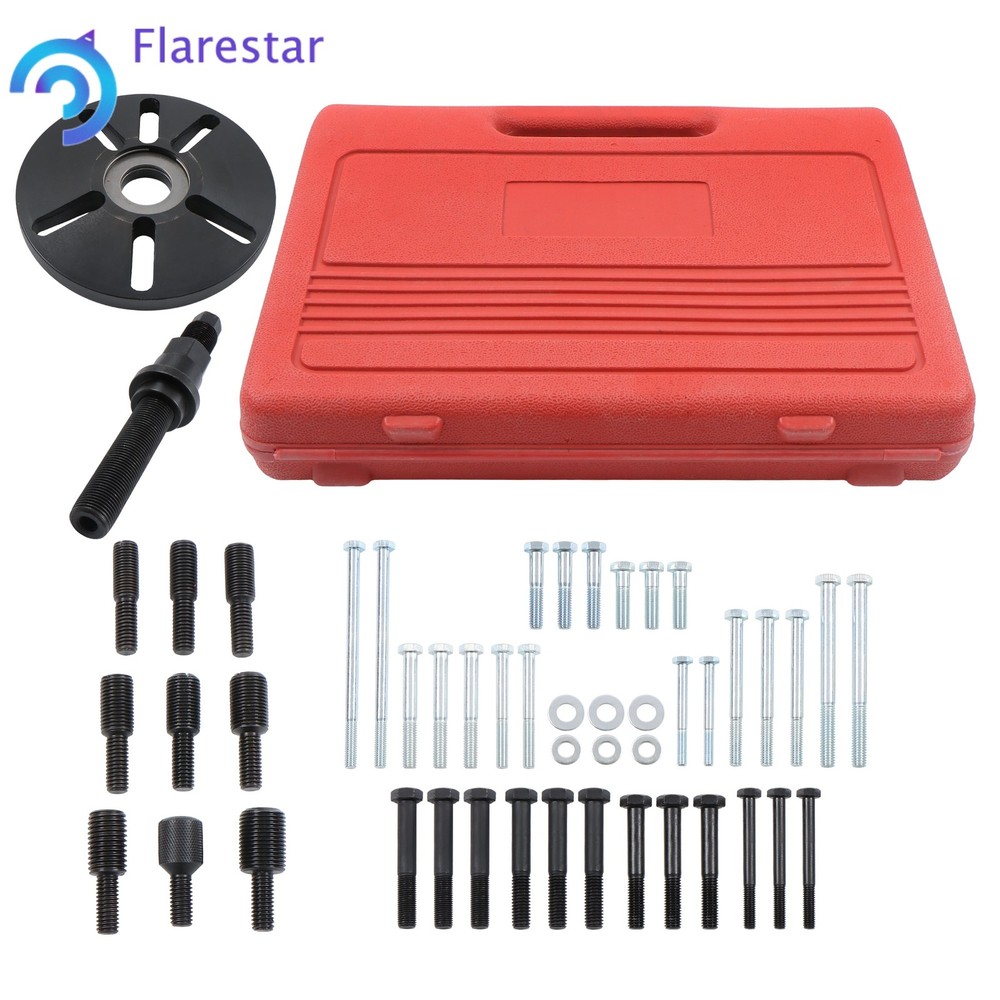 New Harmonic Balancer Puller Removal & Install Tool Flywheel Crankshaft Kit