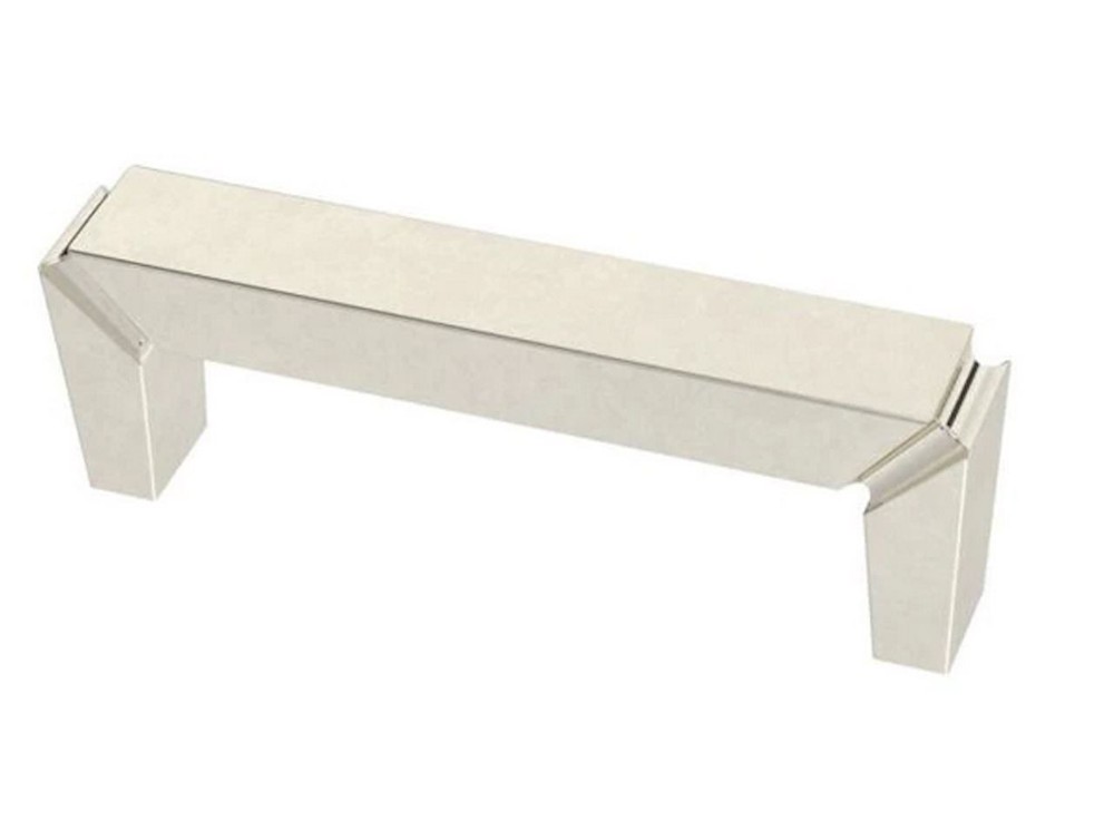 3" Modern Notched Pull Polished Nickel