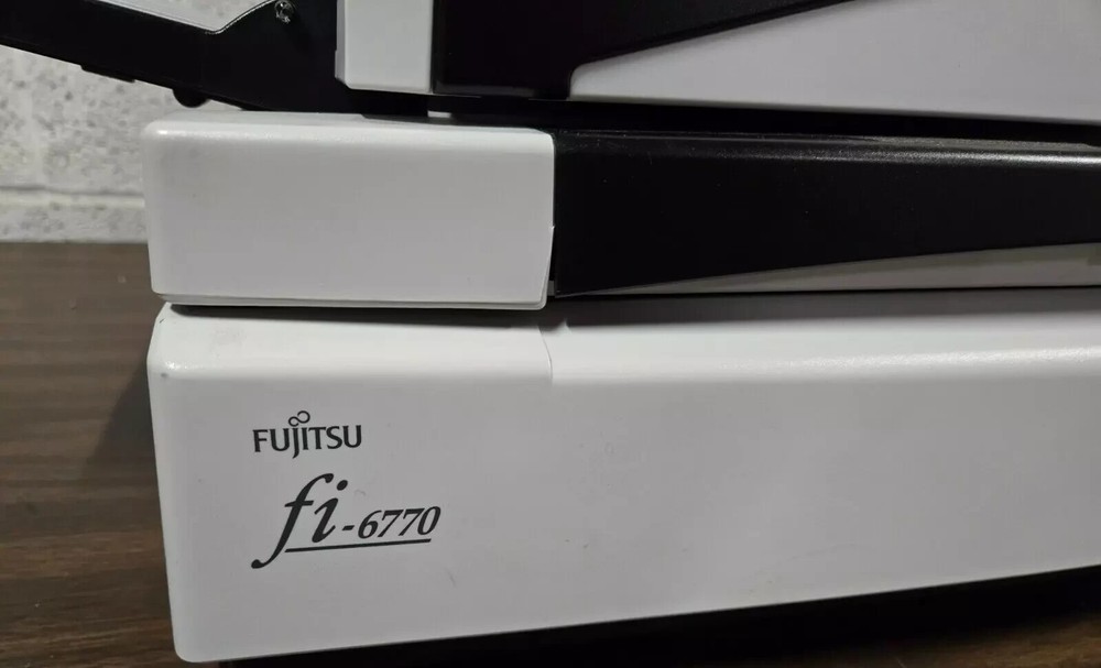Fujitsu FI-6770 Color Duplex Document Image Scanner - Missing Back Feeder Tray