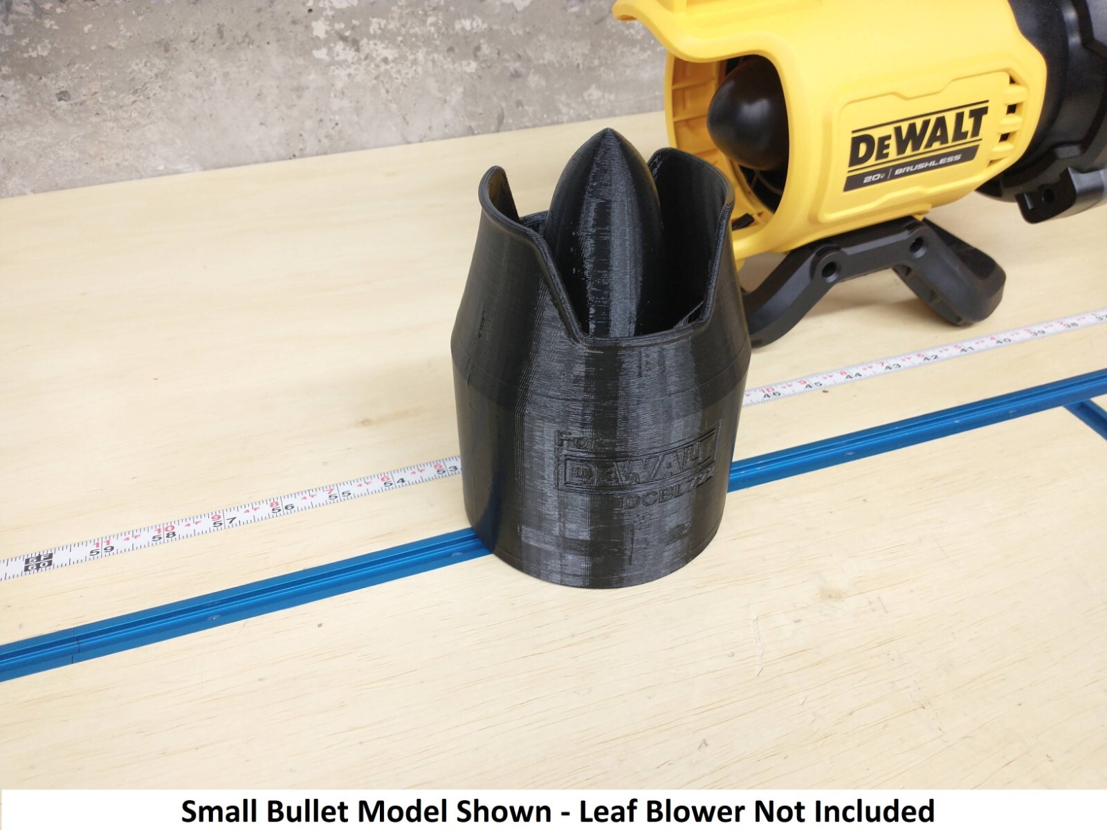Short, Stubby Nozzle for DeWalt 20V DCBL722 Leaf Blower, Made in USA