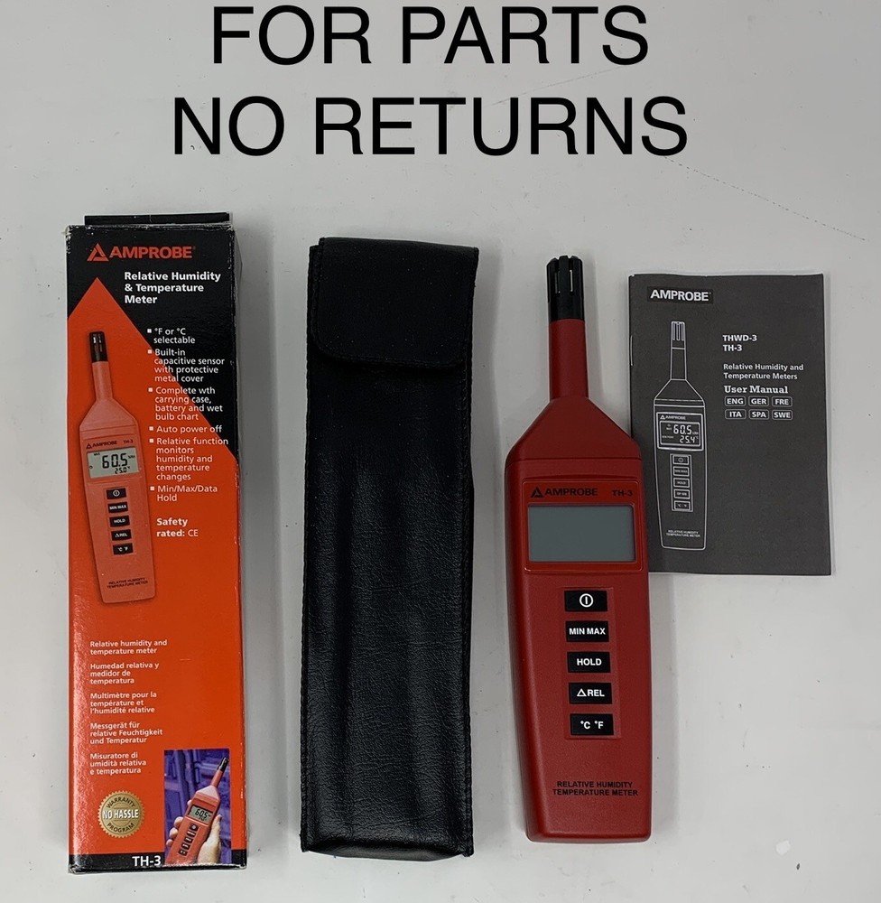Amprobe TH-3 Relative Humidity Temperature Meter - For Parts