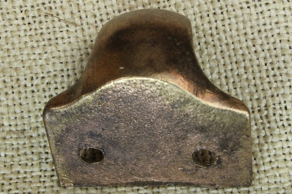 Old Window Sash Lift 1 3/4" Drawer Pull Heavy Cast Satin Solid Bronze Smooth