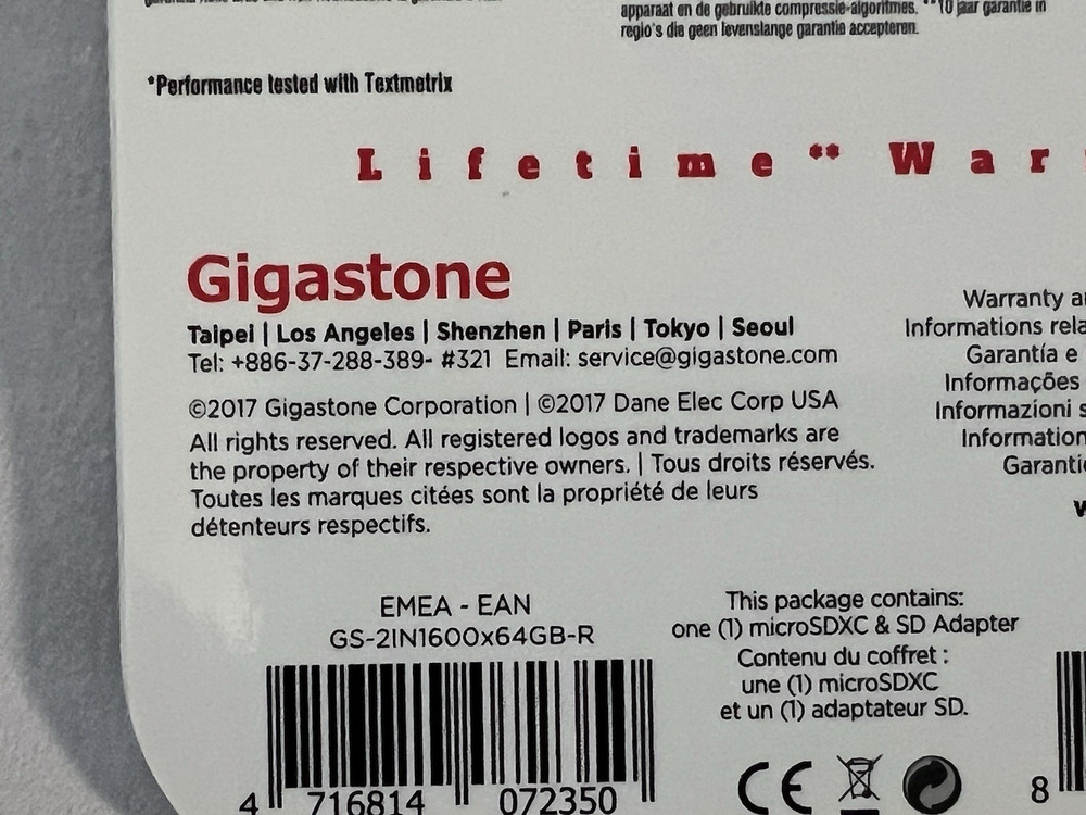 Gigastone Micro SD Adapter NEW DOES NOT have a SD Card