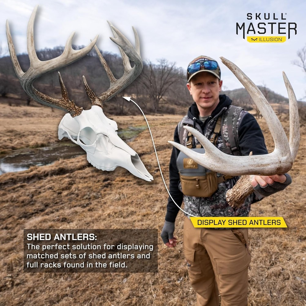 Universal Sizing Antler Mounting Kit - Skull Master 3D Replica for Any Size