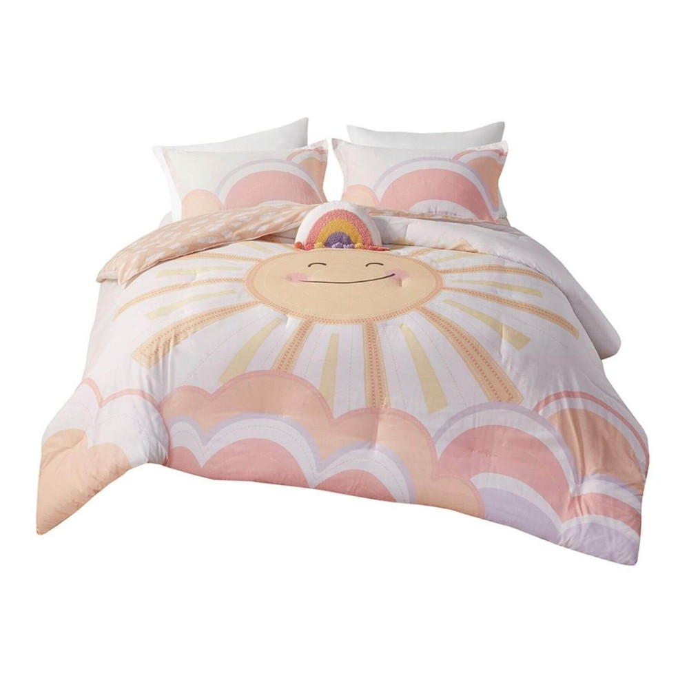 Dawn Sunshine Printed Reversible Comforter Set, Twin