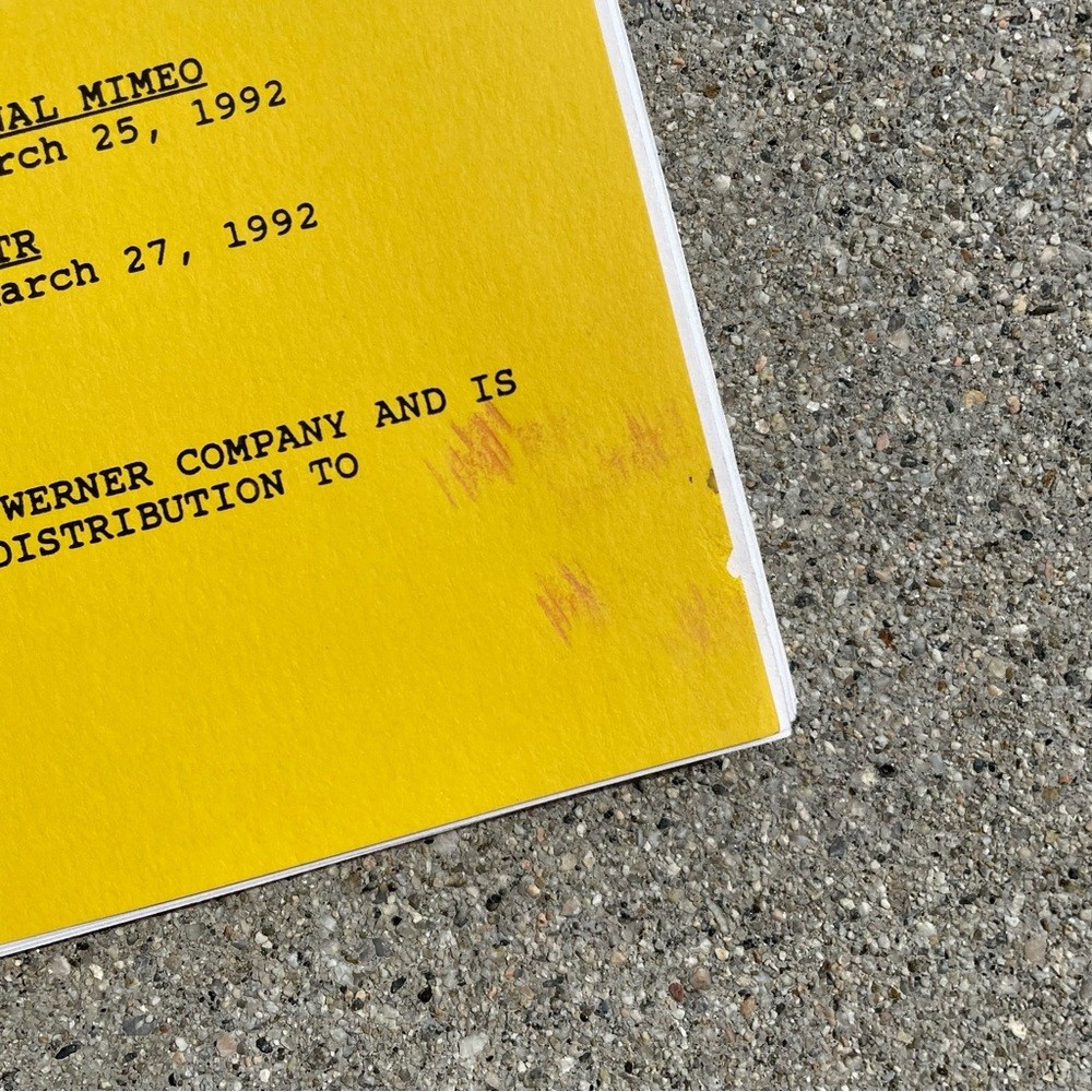 Roseanne Original 1992 Production Used Final Draft Script Don’t Make Me Over