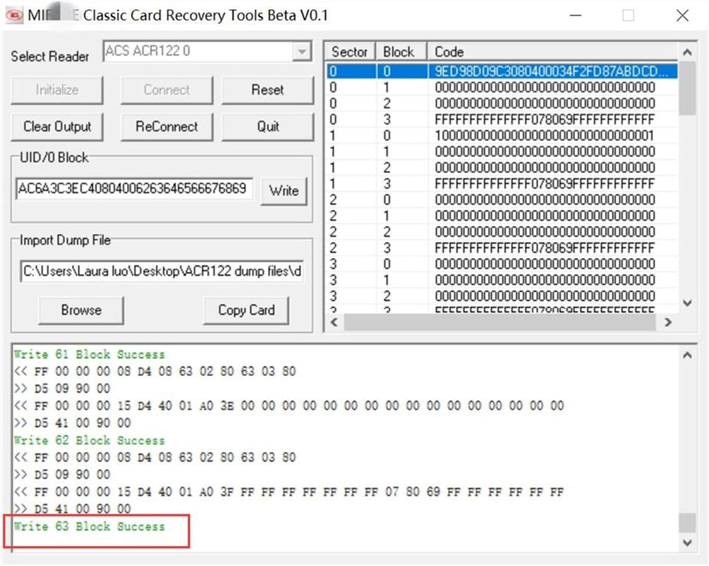 UID Rewrite Changeable 13.56Mhz Smart IC Key Tag Writable Zero 0 Sector 0 Block