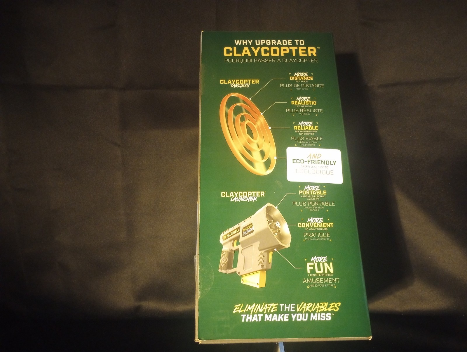 Caldwell Claycopter Handheld Electric Target Launcher with 100 Targets