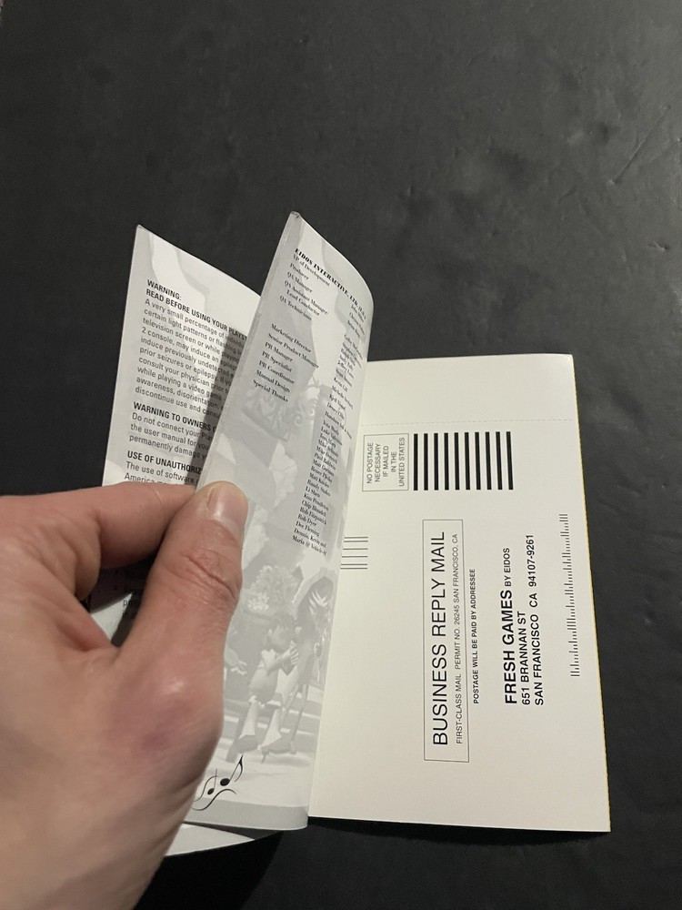 mad maestro ps2 Manual only