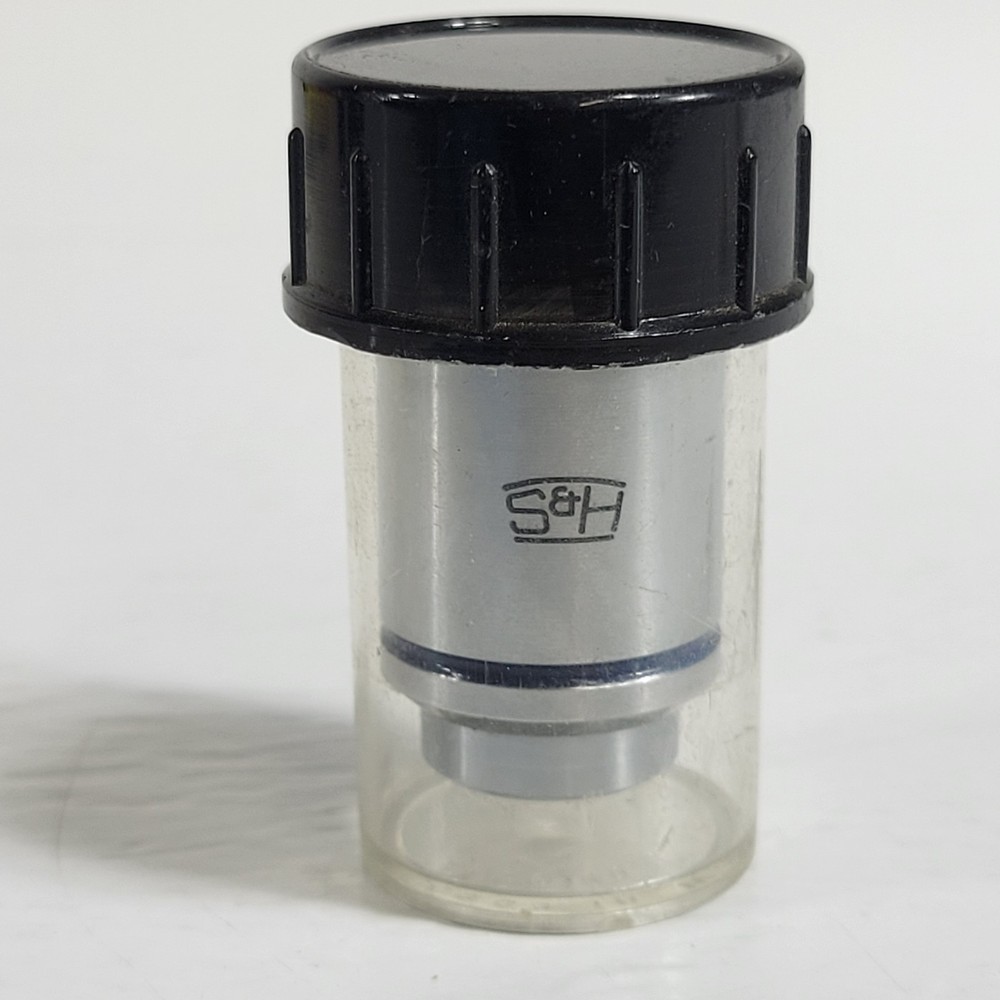 S&H 40X Mag Microscope Objective 20mm Thread Mount 0.65 Ocular Optical Lens
