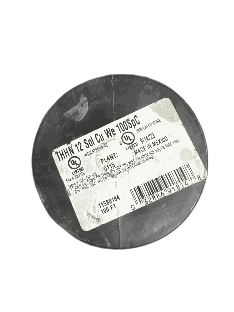 Southwire 100 ft. 12 White Solid CU THHN Wire