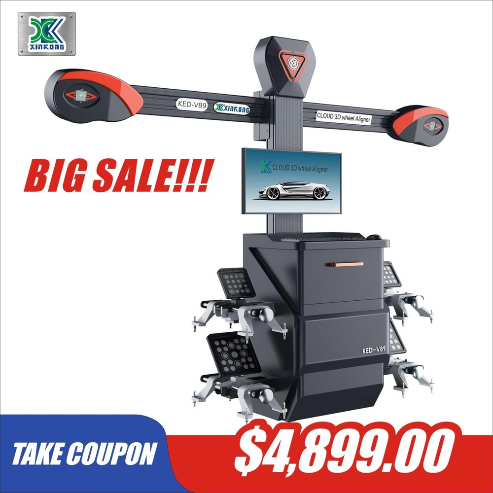 V89 Wheel Alignment Machine 3D Tire Aligner System Brand New