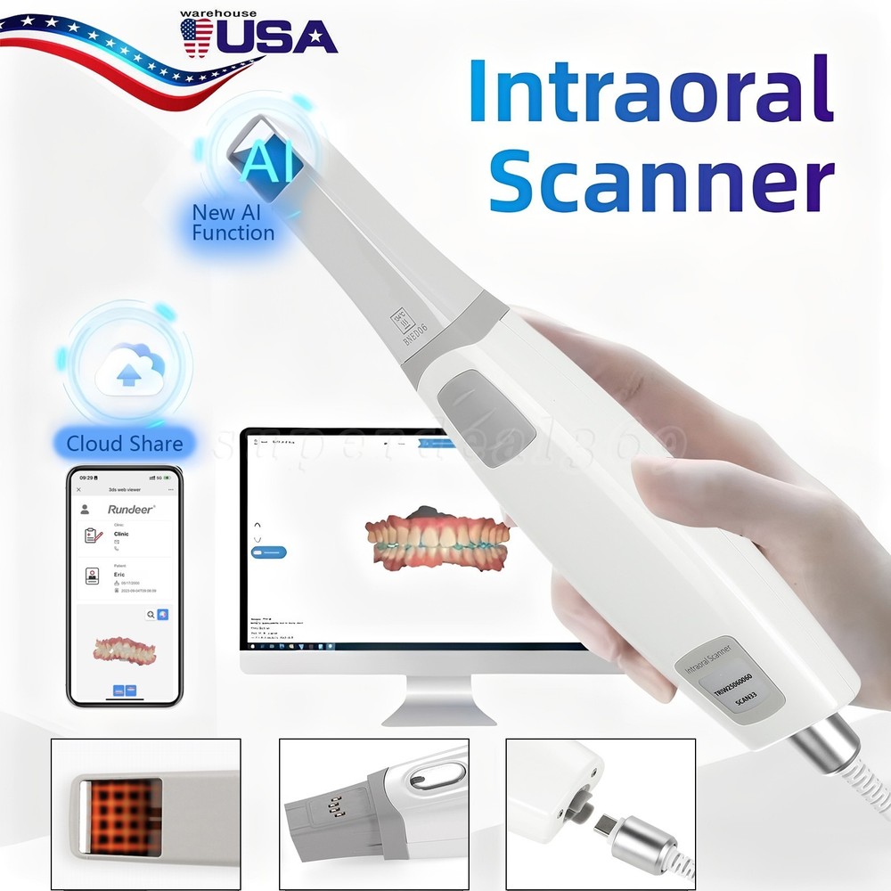 Dental Intra-oral 3D Scanner With Free Software CAD CMD