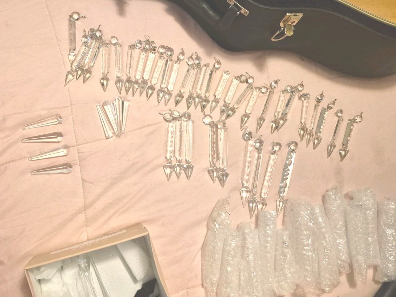 Vintage Replacement Crystals For Chandeliers Or Lamps