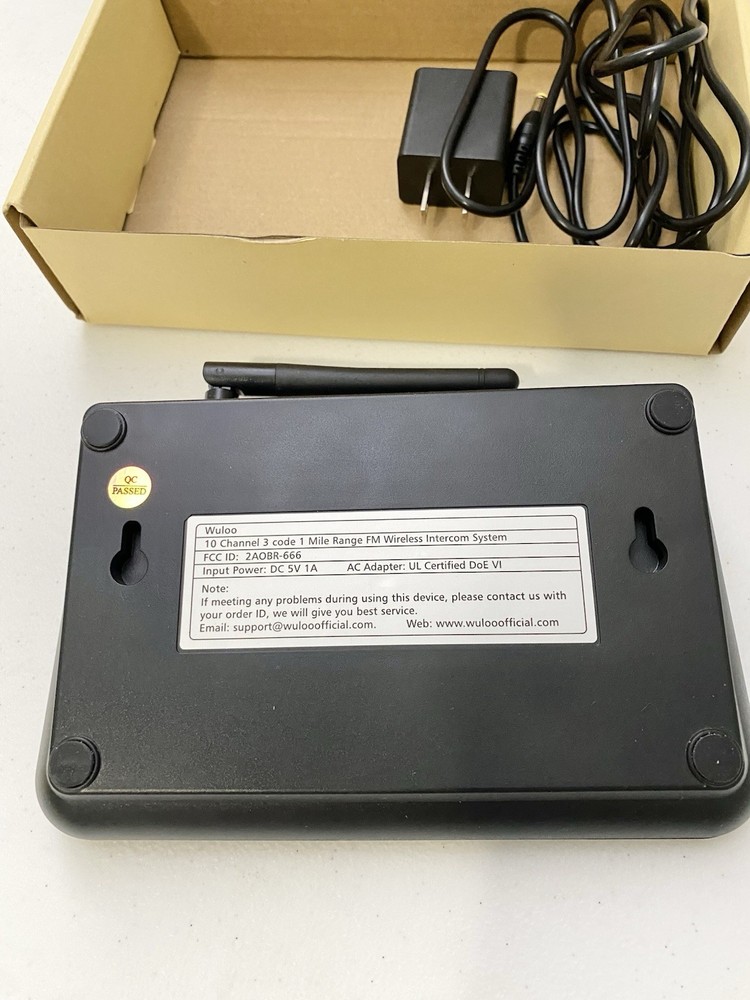 Wuloo Wireless Intercom System, 5280ft Range, 10-Channel Home Office 1 PC