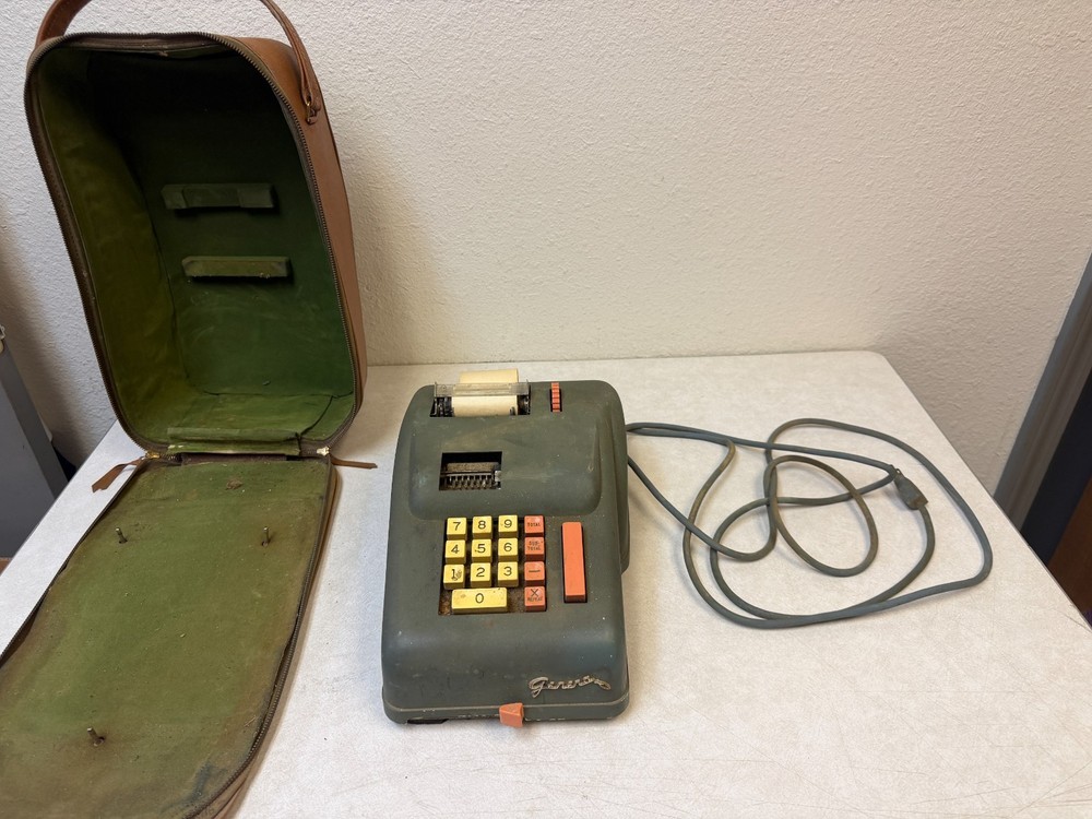 Vintage General Gilbert Model 407 Electric Adding Machine - untested