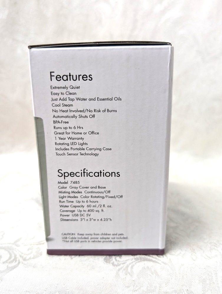 NOW Portable USB Ultrasonic Essential Oil Diffuser