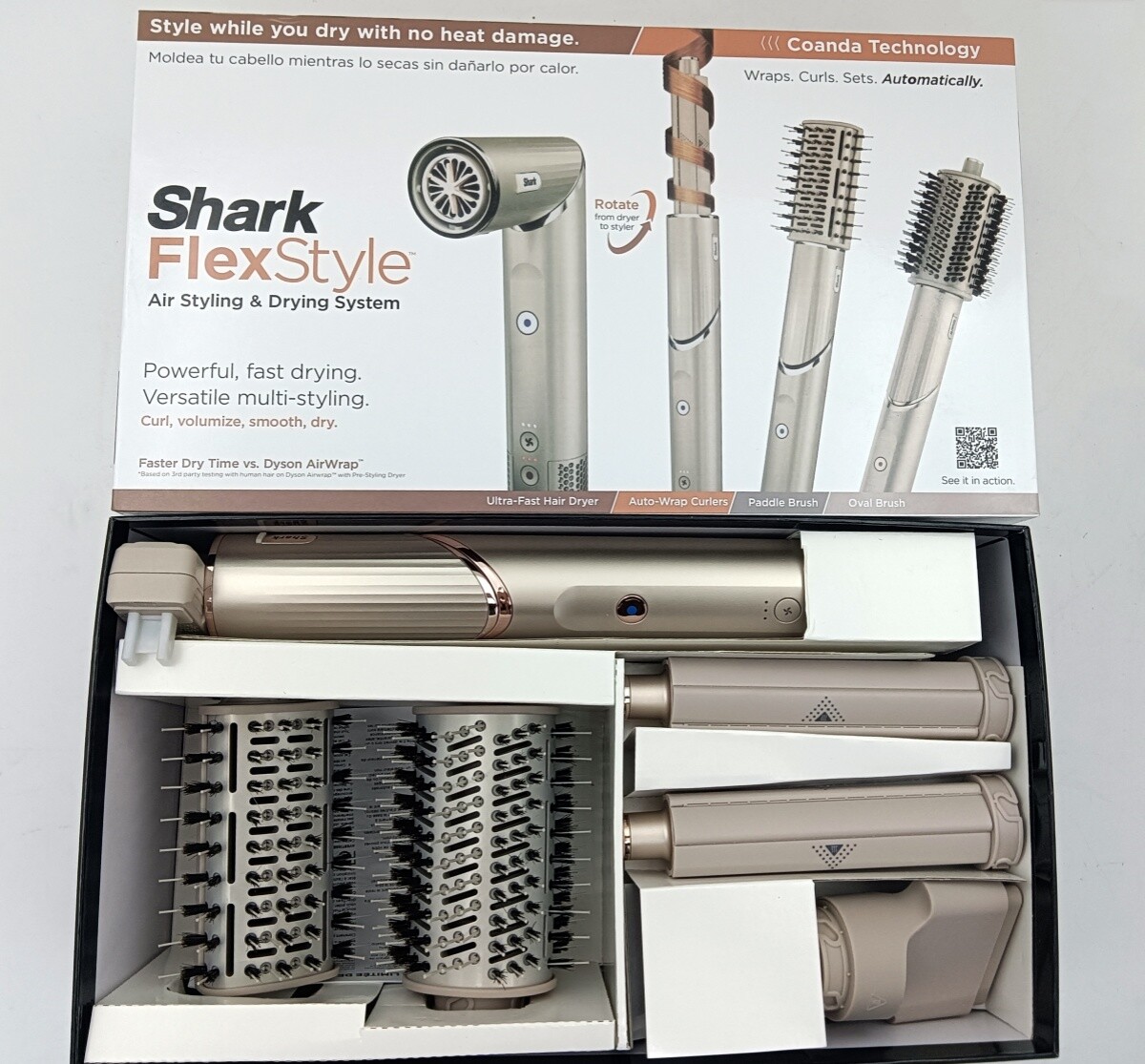 Shark Flex Style Air Drying & Styling System HD430 120V New