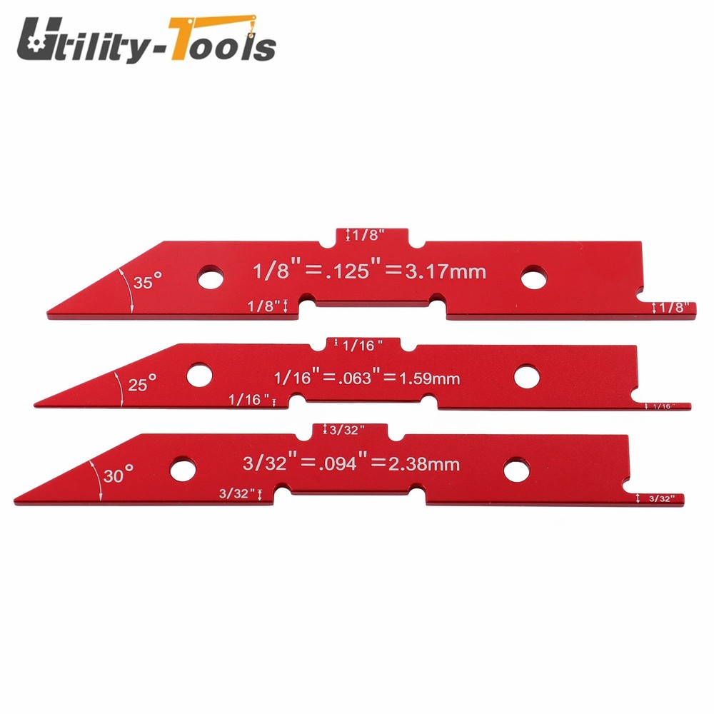 14 Pack Precision Aluminum Setup Blocks Height Gauge Router Table Setup Bars