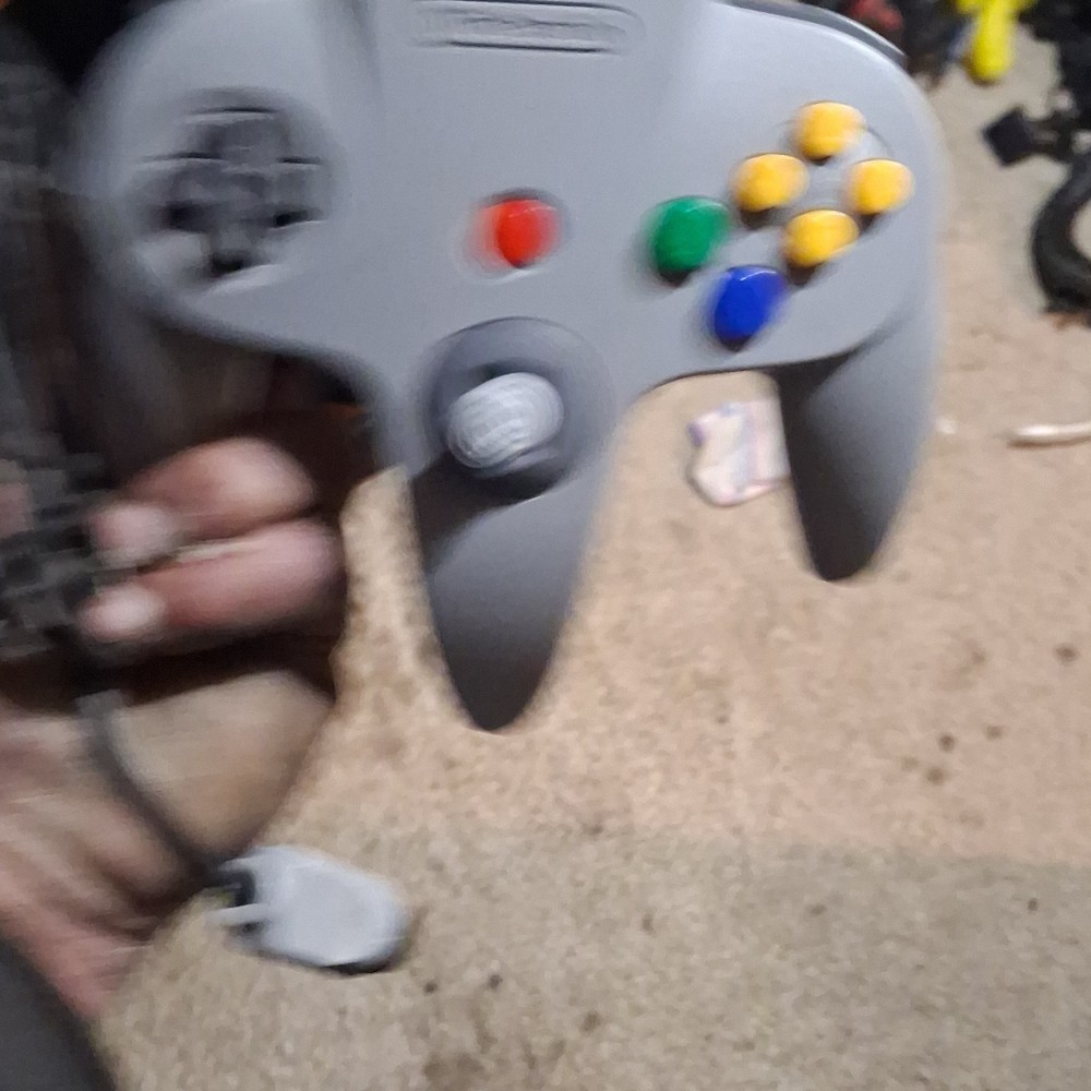 Nintendo Wired Controller Gray Plastic for Nintendo 64 Console