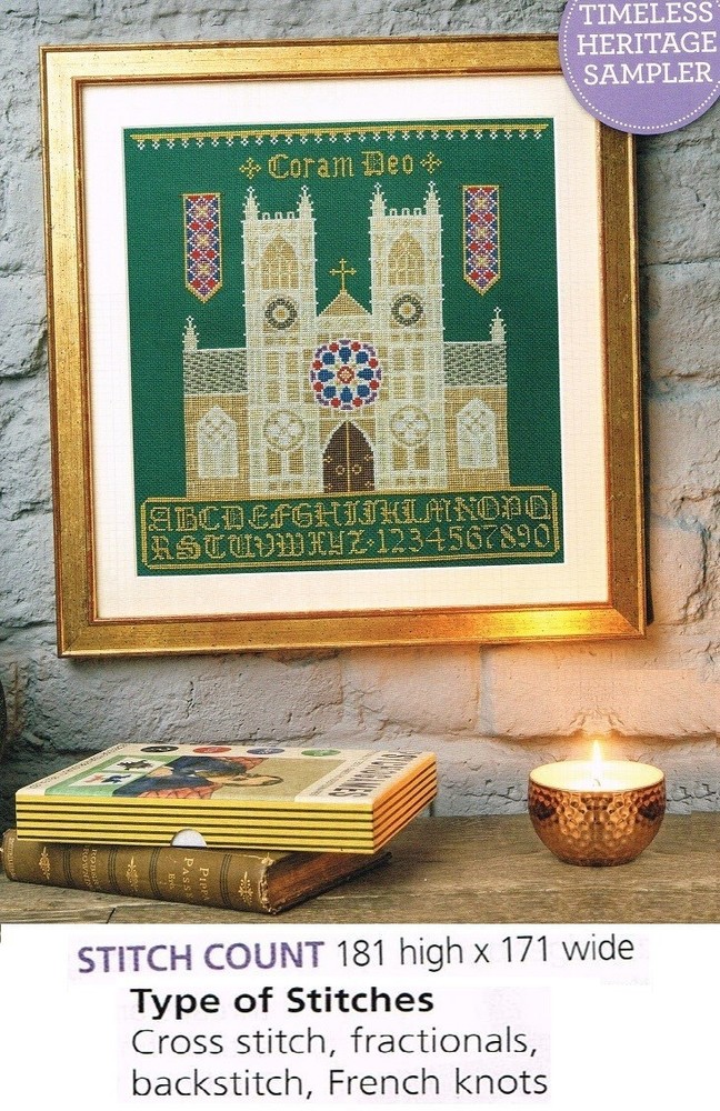 CATHEDRAL SAMPLER  CROSS STITCH PATTERN  ONLY  -  EQ  PYW