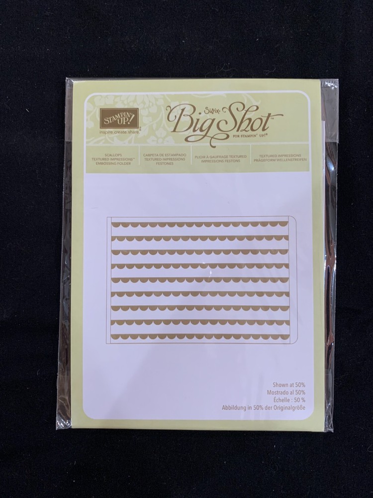 Stampin Up Sizzix Big Shot Emboss Folder - Scallops
