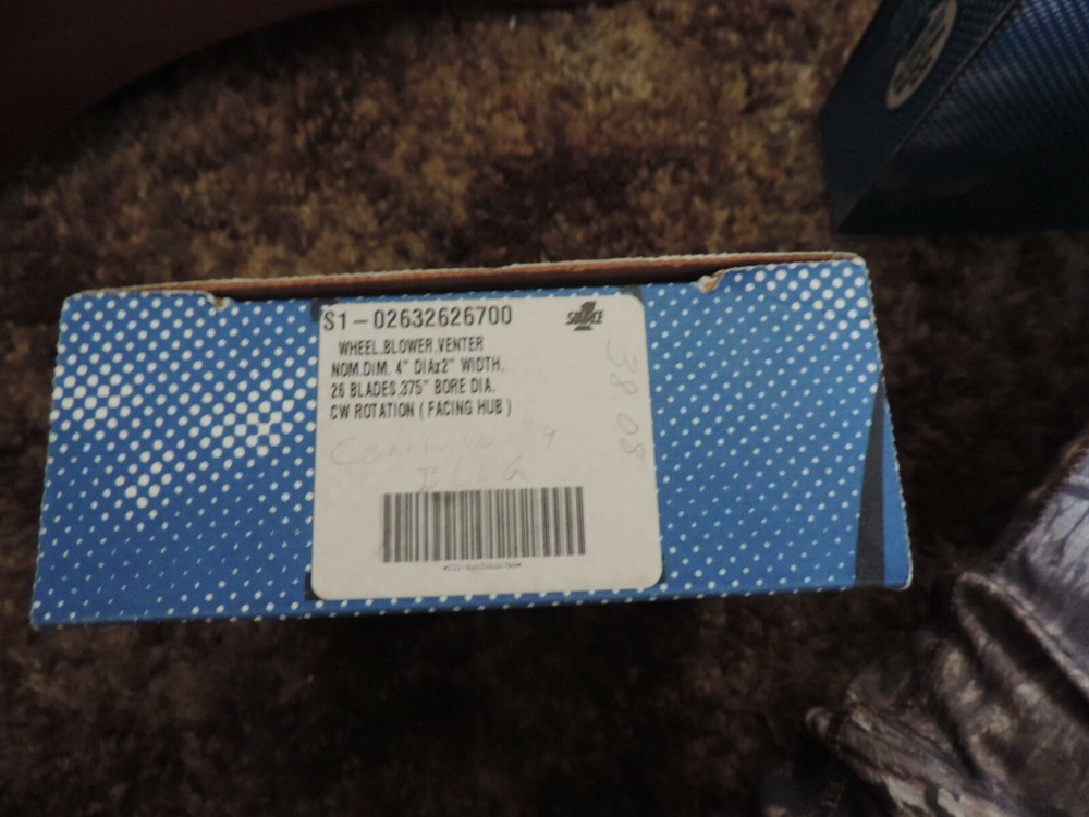 Source 1 S1-02632626700 Blower Wheel