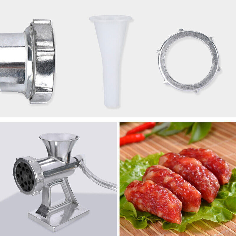 Heavy Duty Meat Grinder Mincer Stuffer Manual Sausage Filler Sauce Maker Machine
