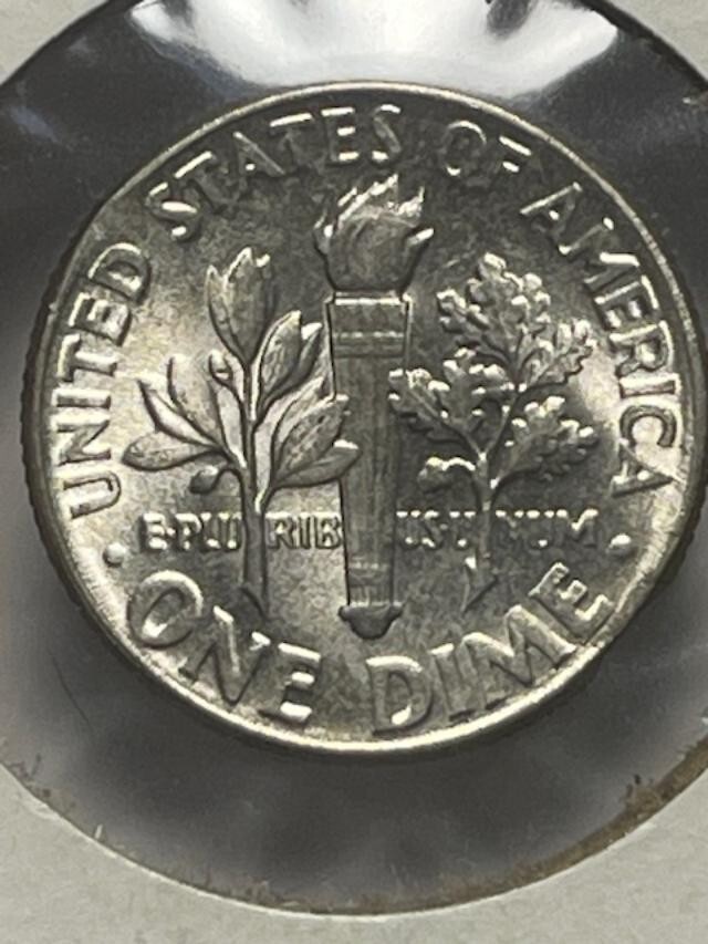 1955 & 1959 Roosevelt Dime - SILVER -CLIPPED - ERROR!