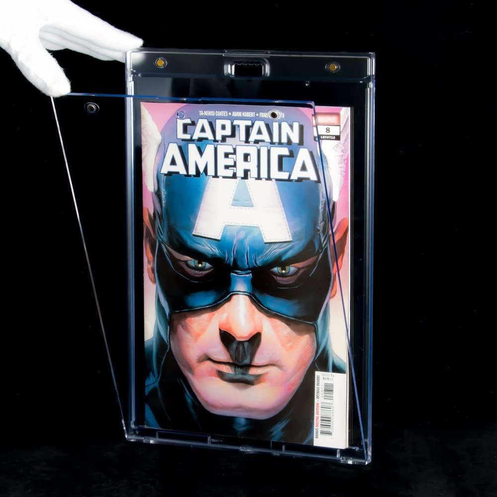 2ct Magnetic Comic-Book Display Cases - Crystal Clear One Touch Comic Book...