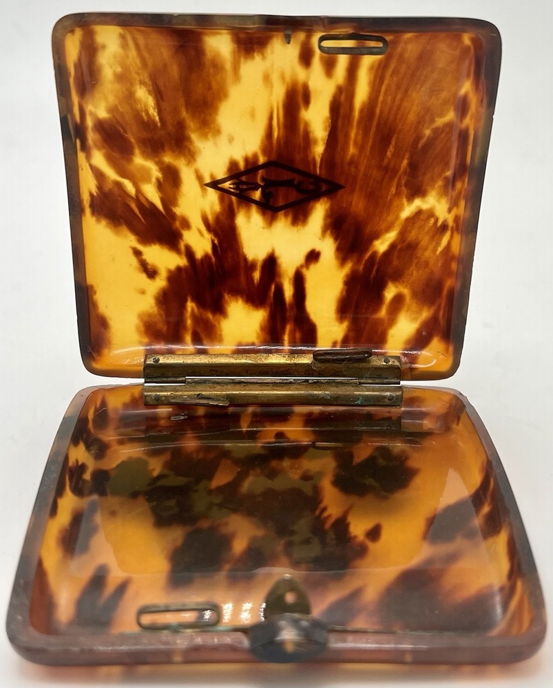 Antique Cigarette Case Tortoise Shell Possibly By Asprey