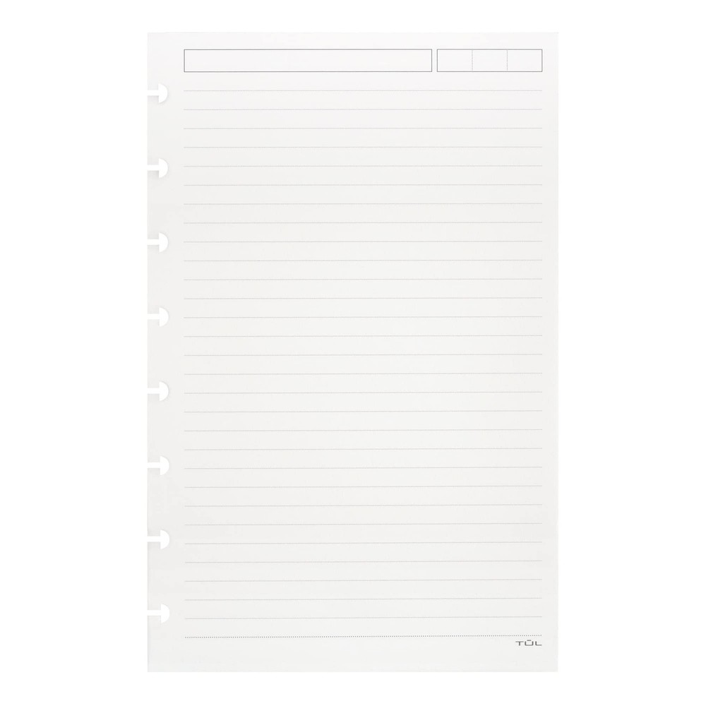 TUL Custom Note-Taking System Discbound Refill Pages, 5.5" x 8.5" Junior Size...