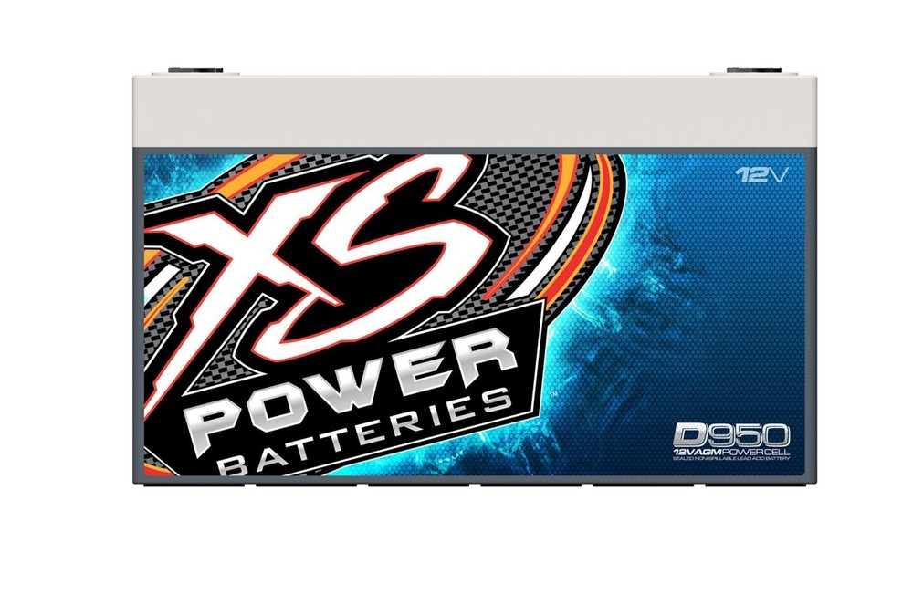 XS Power D950 12V 1000-2100W Range AGM Battery, Max 2100A + Backpack