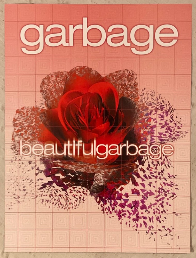 Garbage 2001 Two-Sided Promo Poster Beautiful Garbage Shirley Manson