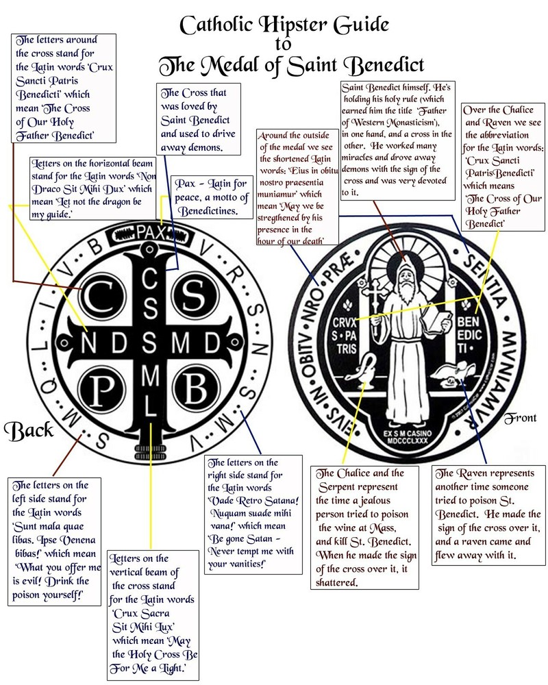 ST BENEDICT San Benito Unique Oval Rosary 22.5"