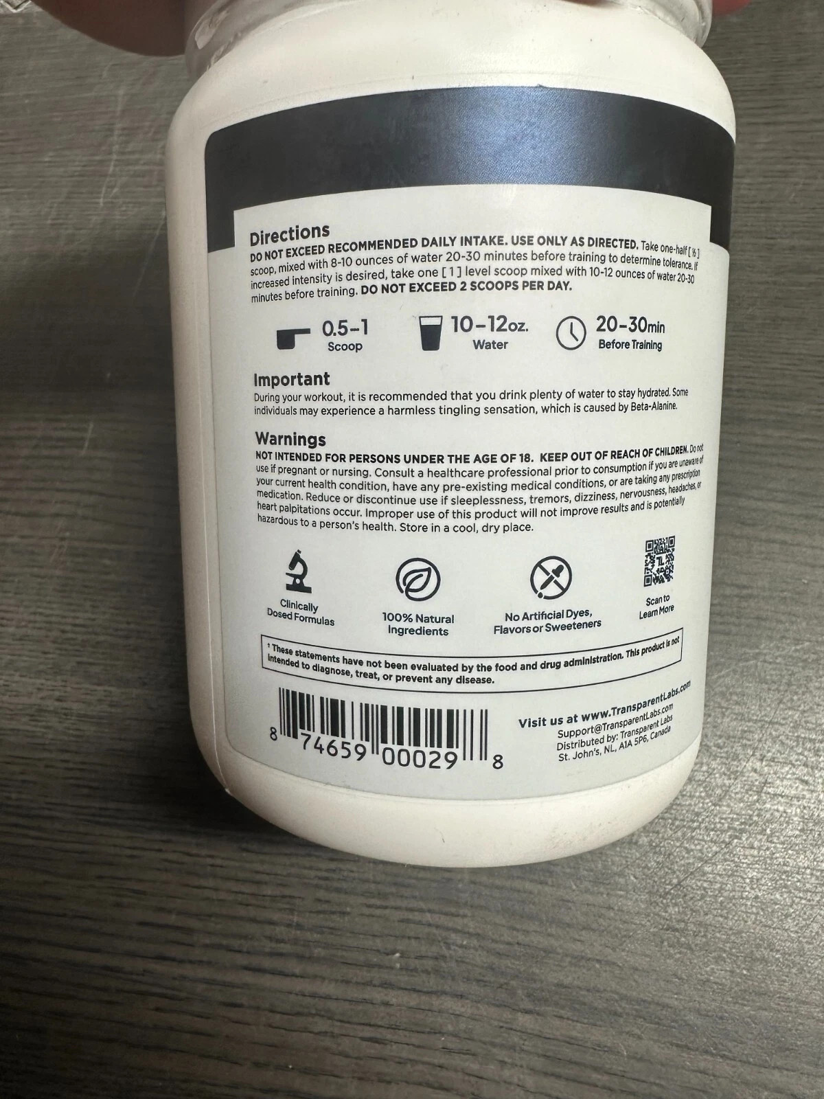 Tropical Punch Bulk Pre Workout 30 Servings Performance 05/26