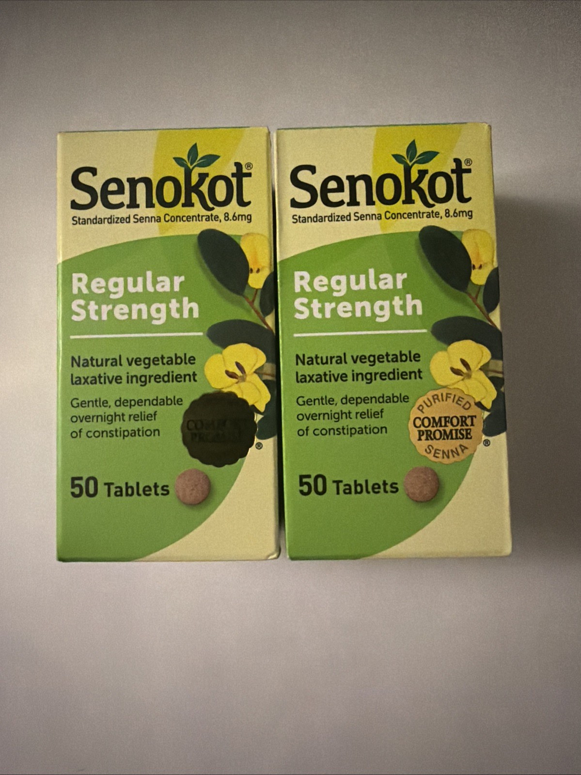 senokot regular strength 8.6mg 100 total tablets exp 2028
