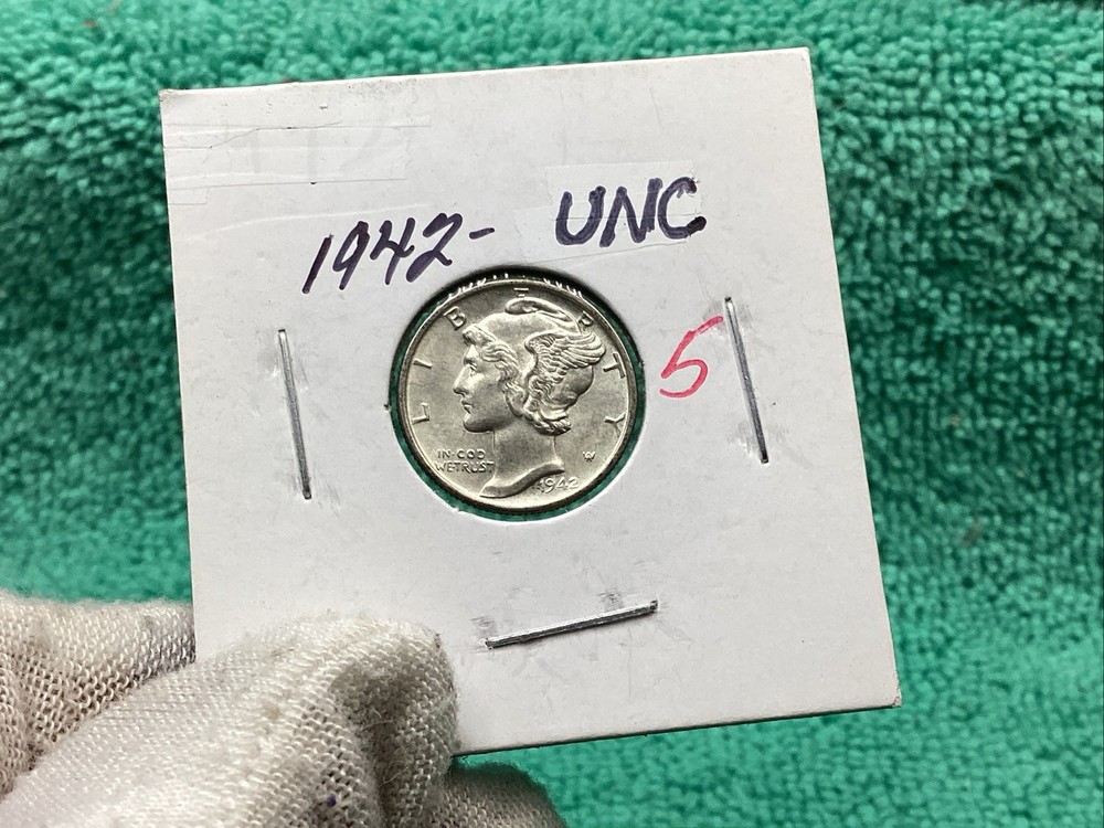 1942 MERCURY DIME UNCIRCULATED